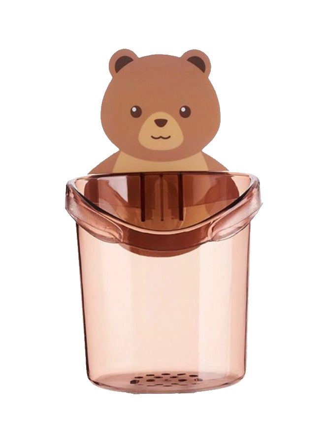 CYTHERIA Cartoon Bear Toothbrush Receiver Brown 275mm  - Image 1