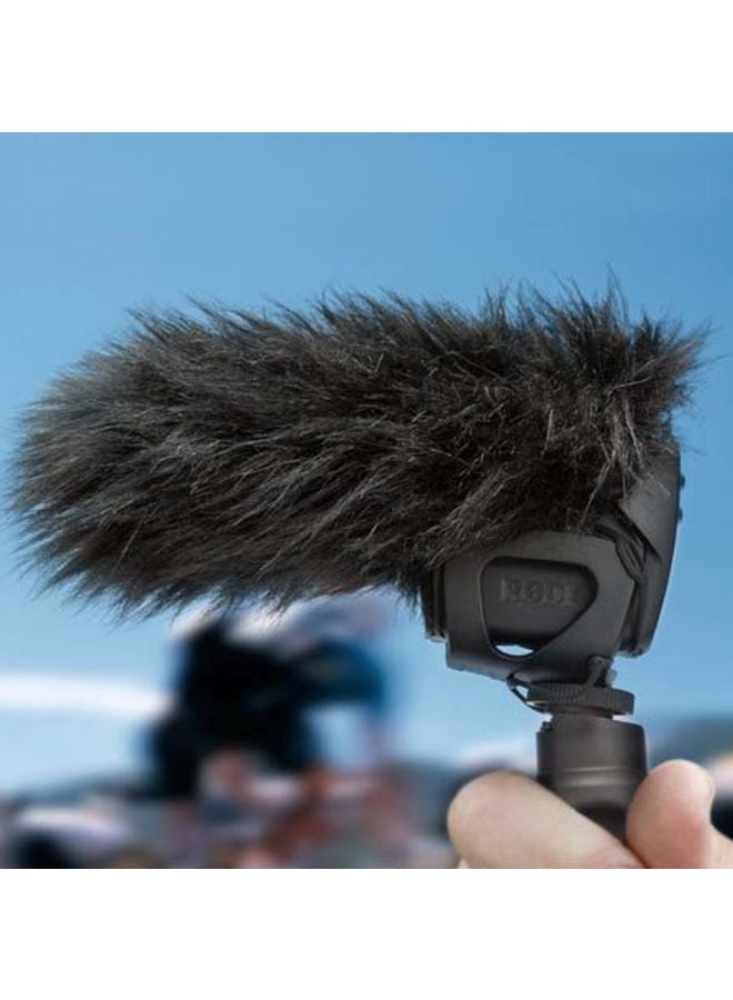 RODE Artificial Fur Wind Shield Microphone 698813002160 Black - Image 4