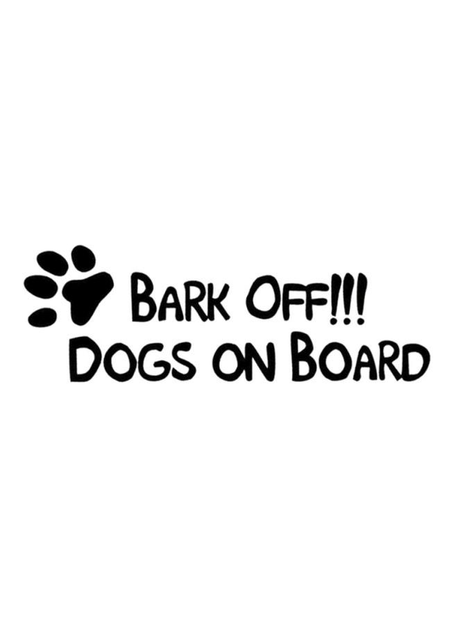 Cool Baby Creative Personality Text Bark Off Dogs On Board Car Sticker 
