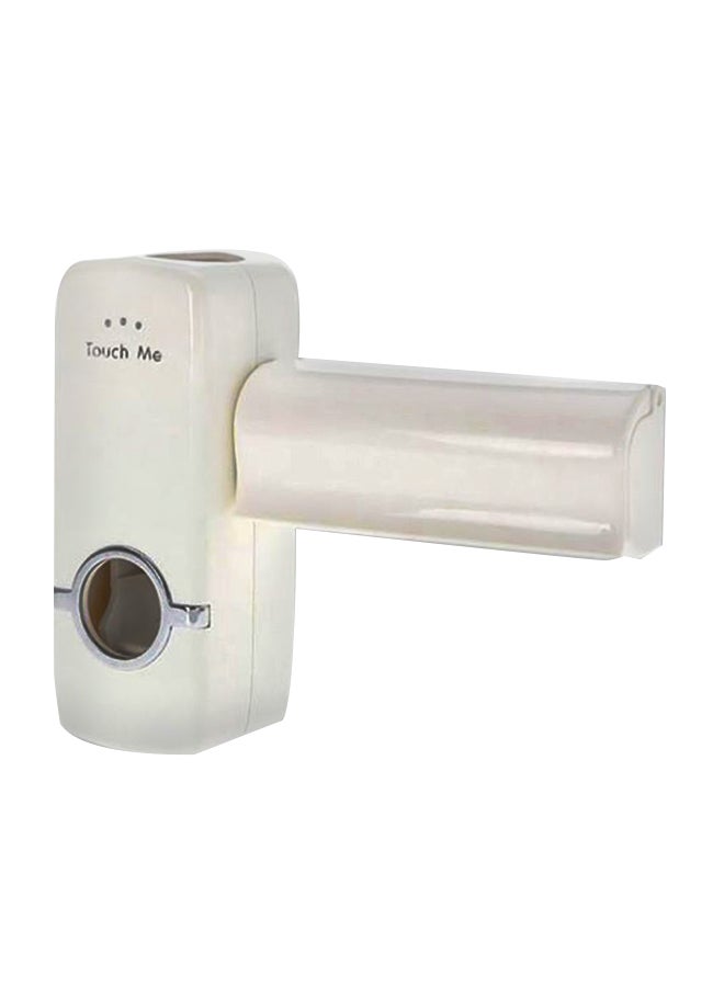 حامل فرش أسنان يثبت على الجدار أبيض 6x15.8x6سم