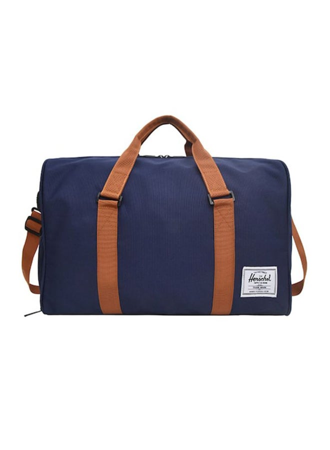 Zipper Closure Duffel Bag 48x30x24 Centimeter Blue/Brown - v1621538753/N33686081A_1