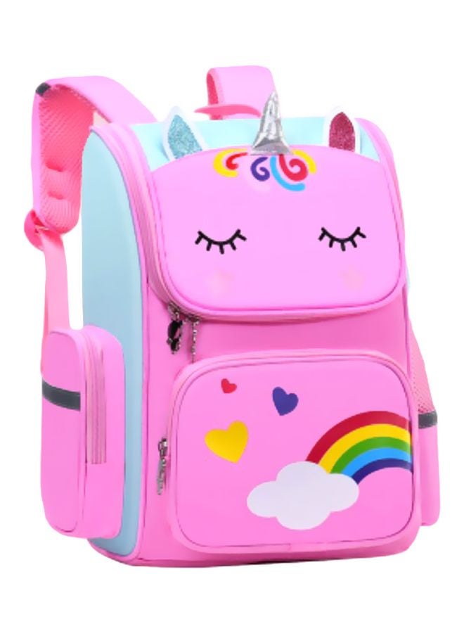 Beauenty Cartoon Printed Backpack Pink/Blue/White  - Image 1