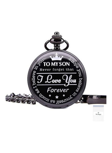 I Love You Son Quartz Pocket Watch