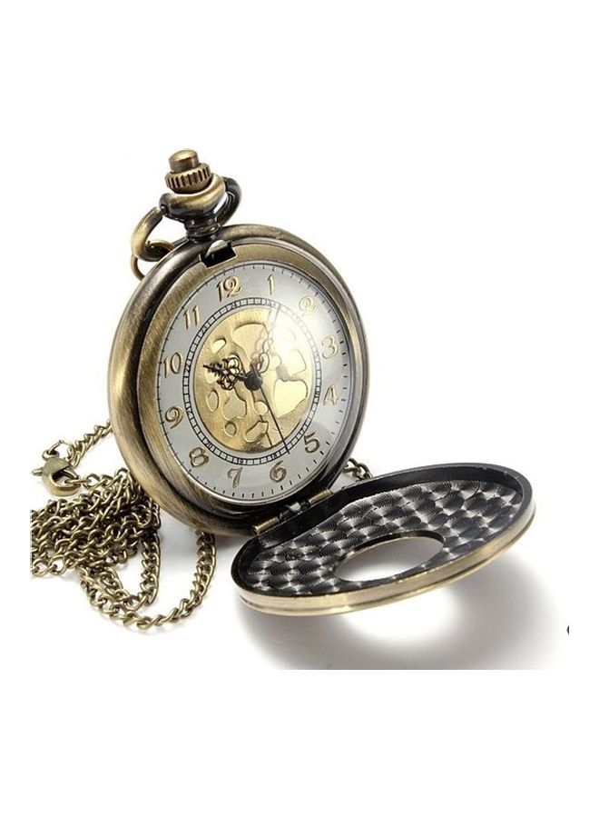 YASH - Roman Number Engraved Quartz Pocket Watch - Image 1