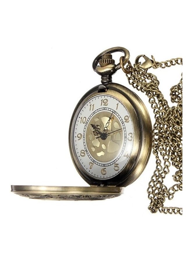YASH - Roman Number Engraved Quartz Pocket Watch - Image 1