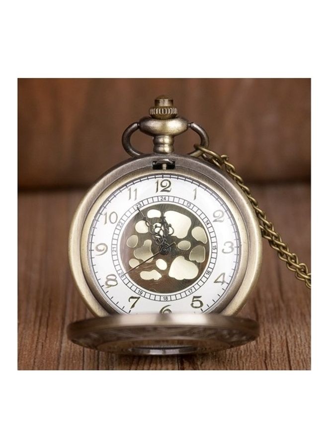 YASH - Roman Number Engraved Quartz Pocket Watch - Image 1
