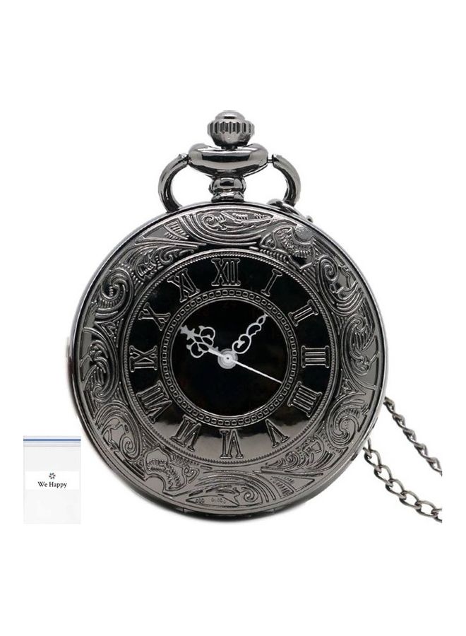 YASH - Roman Number Engraved Quartz Pocket Watch - Image 1