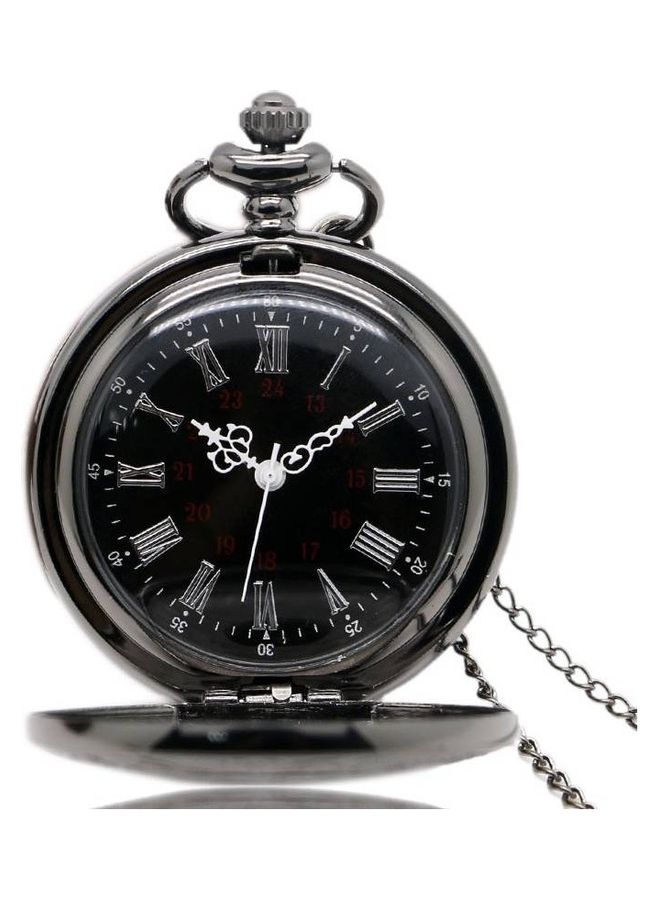 YASH - Roman Number Engraved Quartz Pocket Watch - Image 1
