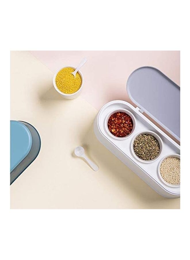 Generic - Condiment Pots Spice Jars Seasoning Box Set white - Image 1