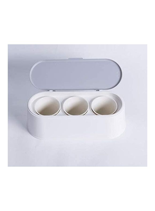 Generic - Condiment Pots Spice Jars Seasoning Box Set white - Image 1
