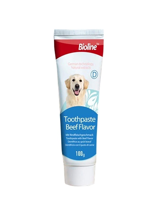 بايولاين معجون أسنان بنكهة اللحم البقري لمنع تراكم الرواسب والمعادن متعدد الألوان 100جرام