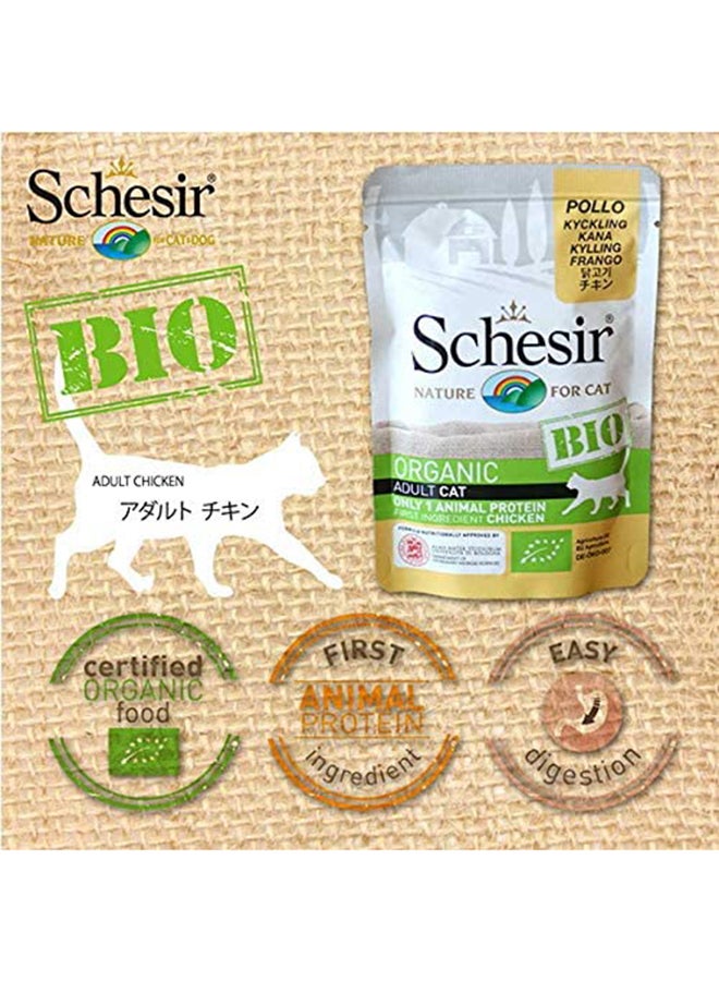 شيسر طعام رطب للقطط بالدجاج الحيوي. 85جرام - Image 2