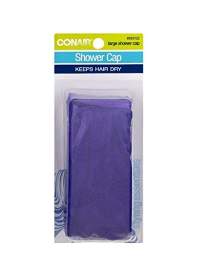 Waterproof Shower Cap Purple One Size