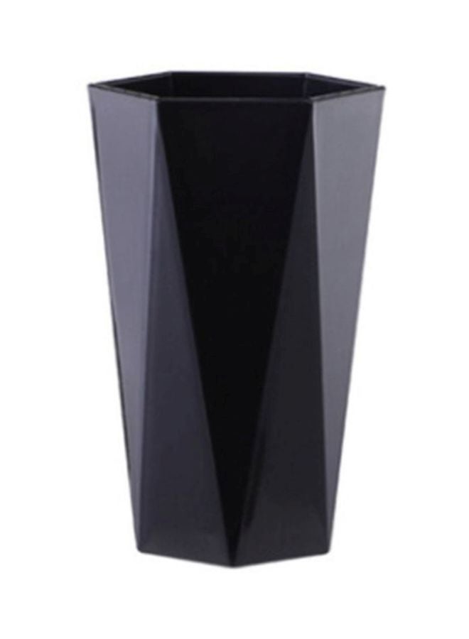 CYTHERIA Nordic Plastic Cup Toothbrush Holder-400 Millilitre Black 8.3x8.3x13.2cm 