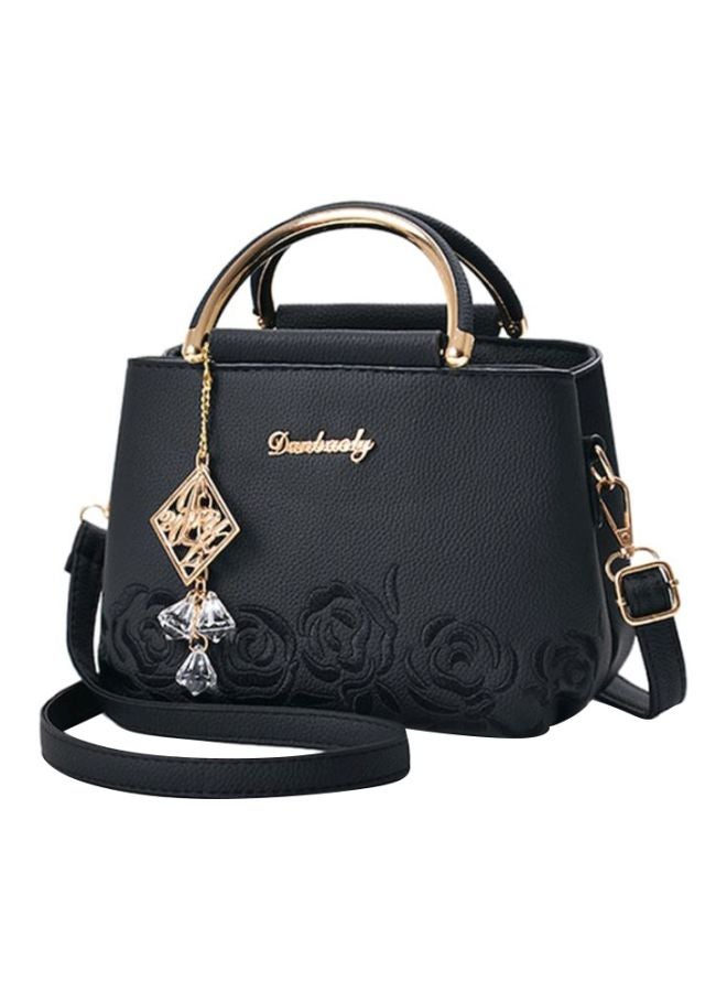 بيوينتي حقيبة كروس متينة بنمط كلاسيكي أسود - Image 1