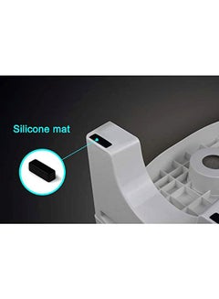 CYTHERIA Foldable Bathroom Toilet Stool White 40x25x17.5cm  - Image 5