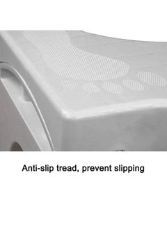 CYTHERIA Foldable Bathroom Toilet Stool White 40x25x17.5cm  - Image 3