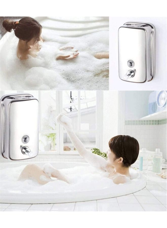 Stainless Steel Soap Dispenser Silver 1000ml - v1621575552/N24712131A_7