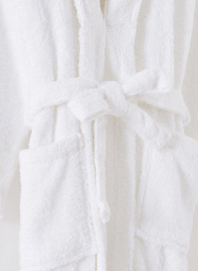 Home Box Essential Shawl Bath Robe White  - Image 4