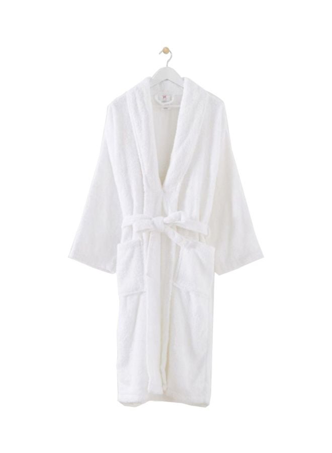 Home Box Essential Shawl Bath Robe White  - Image 2
