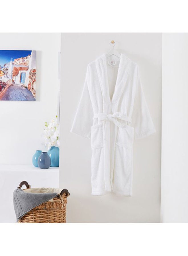 Home Box Essential Shawl Bath Robe White  - Image 1