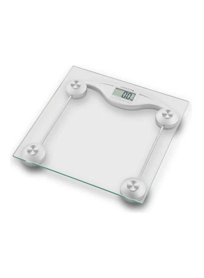 لوازم ميزان حمام رقمي من الزجاج لقياس وزن الجسم شفاف - Image 2