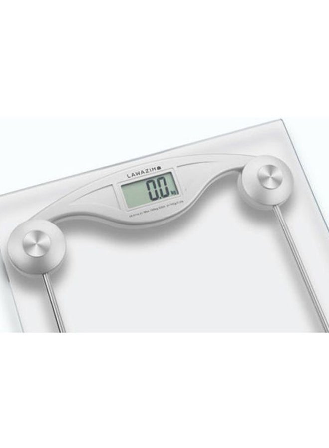 لوازم ميزان حمام رقمي من الزجاج لقياس وزن الجسم شفاف - Image 3