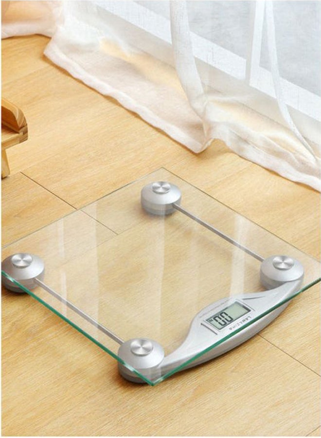 لوازم ميزان حمام رقمي من الزجاج لقياس وزن الجسم شفاف - Image 4