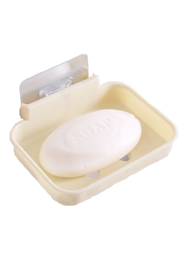 Sharpdo Wall Mounted Soap Dish Beige/Silver 12.5x9x2centimeter  - Image 2