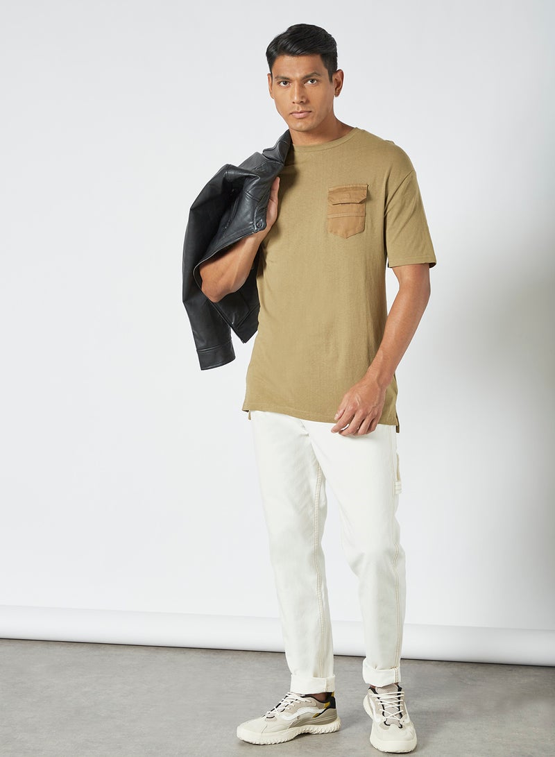 Flap Pocket T-Shirt Army - v1621580865/N44866262V_3