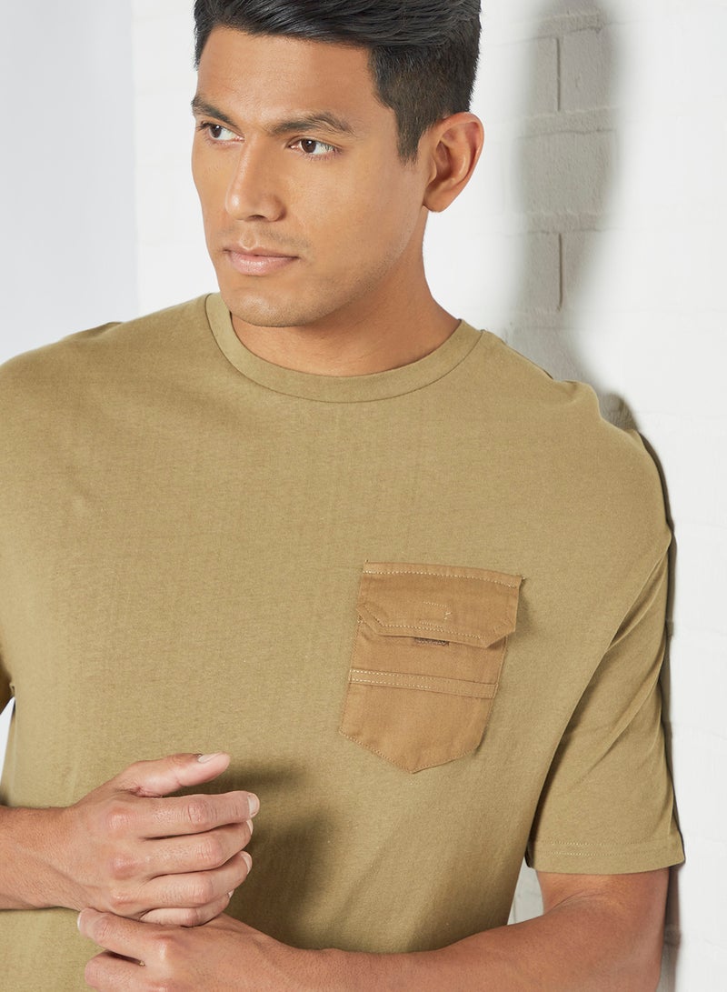 Flap Pocket T-Shirt Army - v1621580866/N44866262V_4