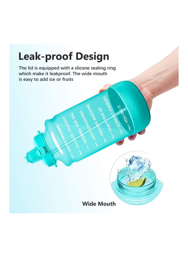 XiuWoo Motivational Quote Water Bottle With Time Marker And Straw  - Image 4