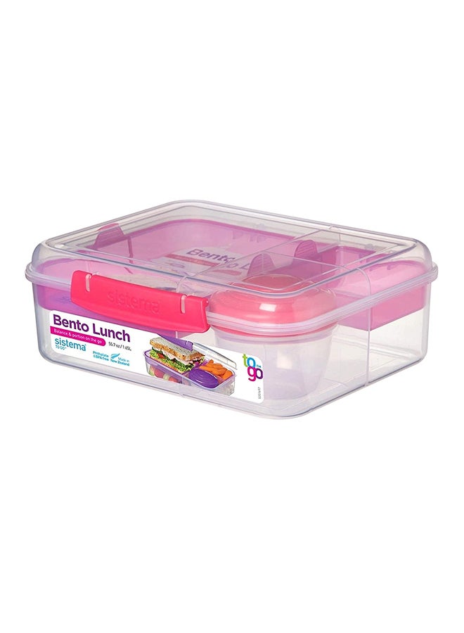 sistema 4-Piece Bento Lunch Box Multicolour 1.65Liters - Image 2