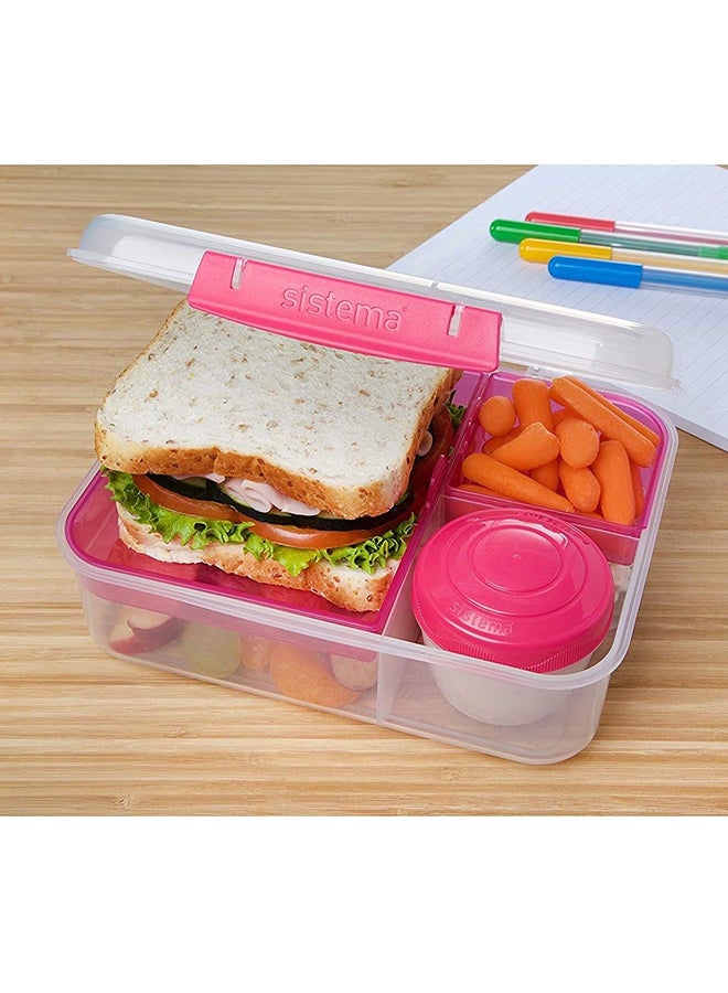 sistema 4-Piece Bento Lunch Box Multicolour 1.65Liters - Image 5