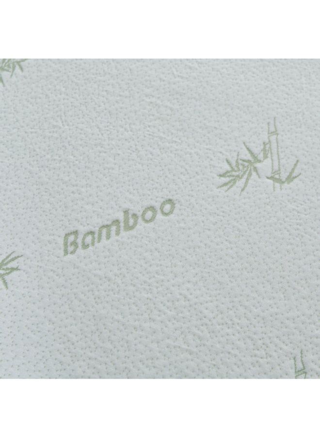 هوم بوكس غطاء مرتبة سوبر كينج بامبو ميموري فوم من كومفورت- 200x200 سم بوليستر أبيض 200x200x4سم - Image 4