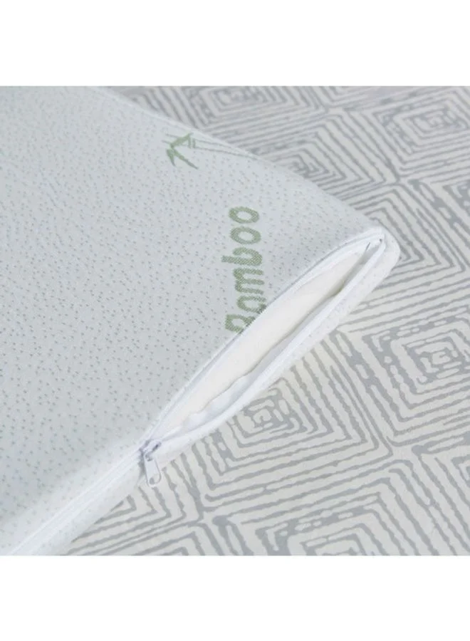 Home Box Comfort Super King Size Mattress Topper Polyester White 200x200x4cm