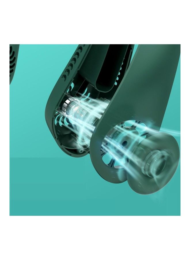 مروحة صغيرة للرقبة بمنفذ USB JDF-605 أخضر - Image 2