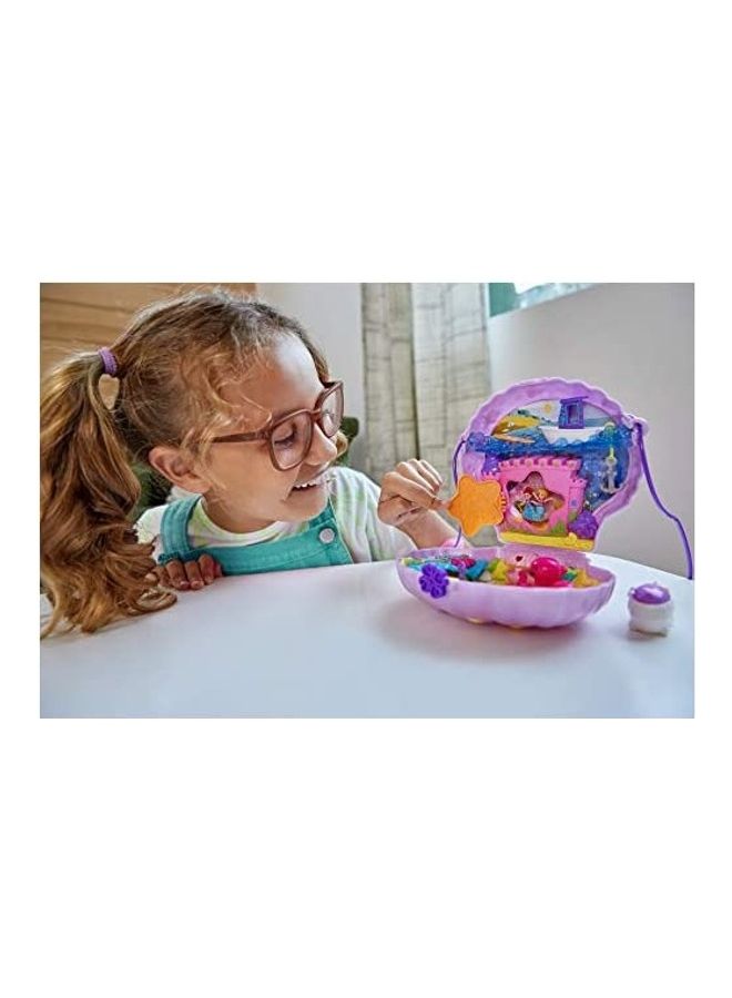 Polly Pocket - Tiny Power Seashell Purse Compact With Wearable Strap - Image 1