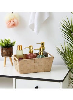 Home Box Strap Basket Beige 29x16x13cm  - Image 5