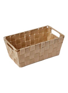 Home Box Strap Basket Beige 29x16x13cm  - Image 1