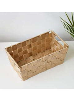 Home Box Strap Basket Beige 29x16x13cm  - Image 3