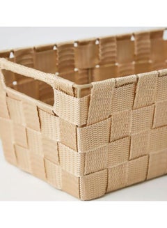 Home Box Strap Basket Beige 29x16x13cm  - Image 4