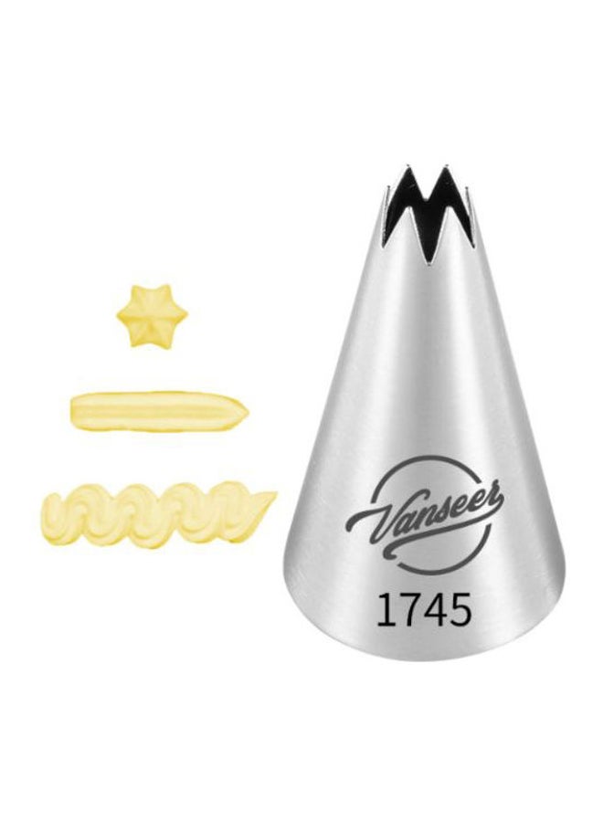 Beauenty Cake Decorating Piping Nozzle Silver/Black 5cm - Image 2