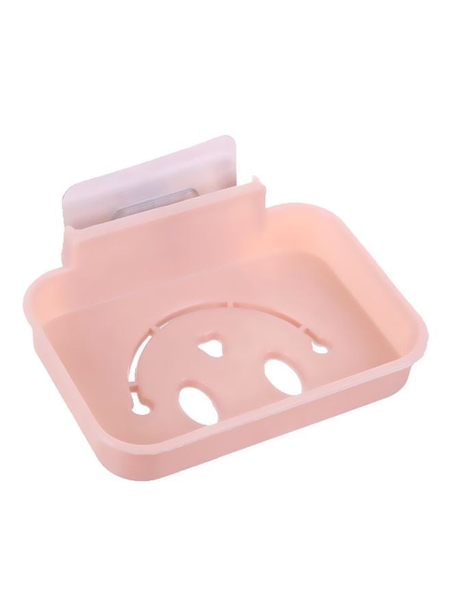 Sharpdo Wall Mounted Soap Dish Pink/Silver 12.5x9x2cm - Image 1