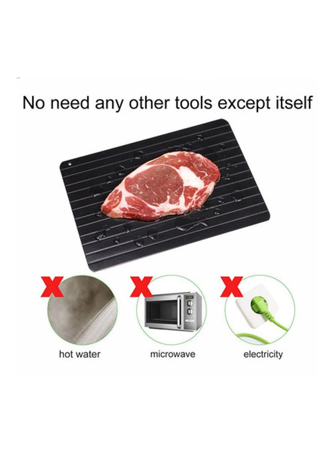 XiuWoo Fast Defrosting Tray Black 23x16.5x0.3cm - Image 2