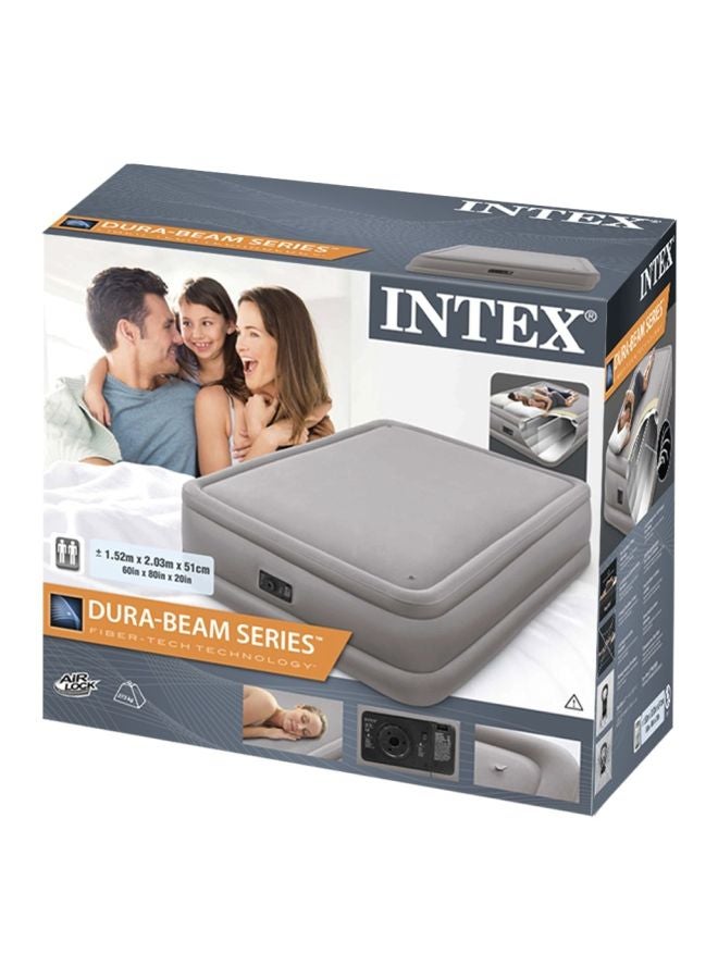 INTEX - Fiber-Tech Foam Top Airbed Grey 80 x 60inch - Image 1