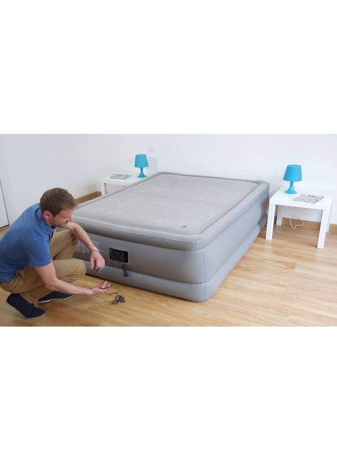 INTEX - Fiber-Tech Foam Top Airbed Grey 80 x 60inch - Image 1