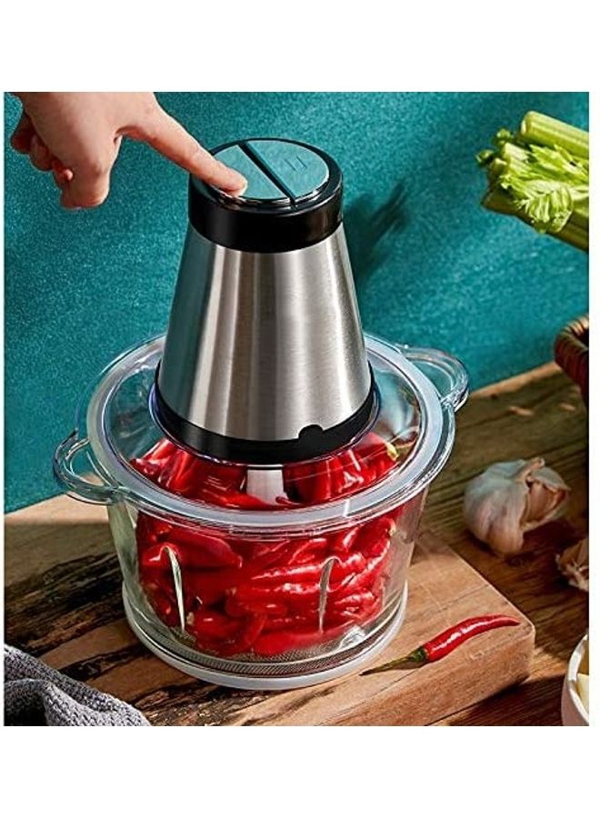 XiuWoo Electric Chopper Meat Grinder Multicolour - Image 3