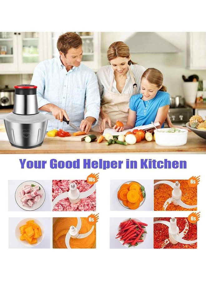 XiuWoo Electric Meat Grinder Food Chopper Multicolour - Image 5