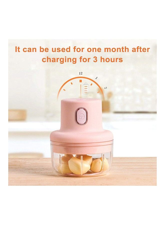 شو وو مفرمة لحم كهربائية صغيرة للمنزل الوردي/الشفاف - Image 4